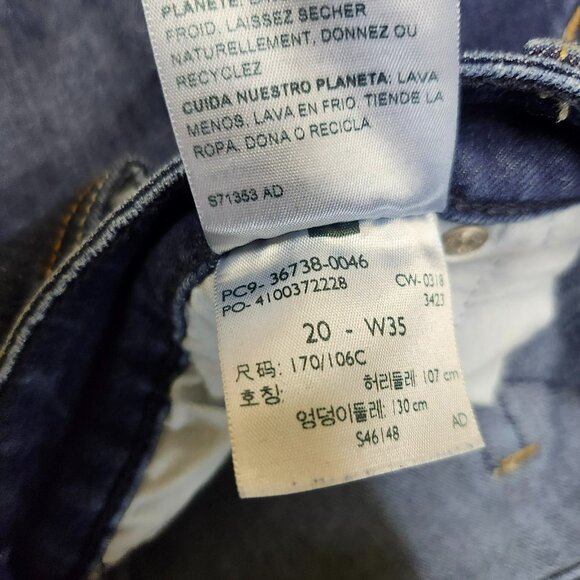 Signature by Levi Strauss Womens Plus Size 20 Straigtht Jeans Modern Slim Cuffed - Picture 15 of 16